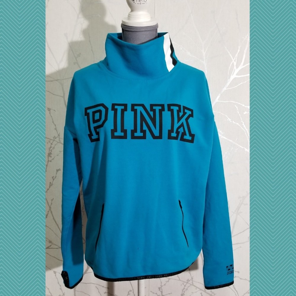 Victoria's Secret PINK Blue Spellout Sweatshirt